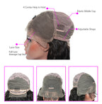 Merry Hair No Tangle Transparent Lace Full Lace Wig 100% Human Hair Wig Deep Curl With Swiss Lace