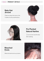 Loose Wave Lace Front Wig Pre Plucked Hairline Can Be Permed With Baby Hair Bleached Knots