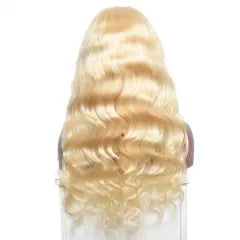 Color Full Lace Wig Body Wave 613 T1B Dark Root Honey Blonde Hair Color Wig
