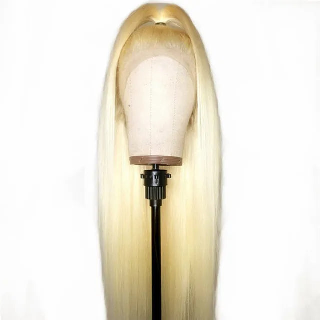 Color Full Lace Wig 613# Color Top Quality With Baby Hair Blonde Color Wig 130% Density