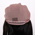 Human Hair PrePlucked Remy Glueless Kinky Straight Wig 4x4 Closure Wig