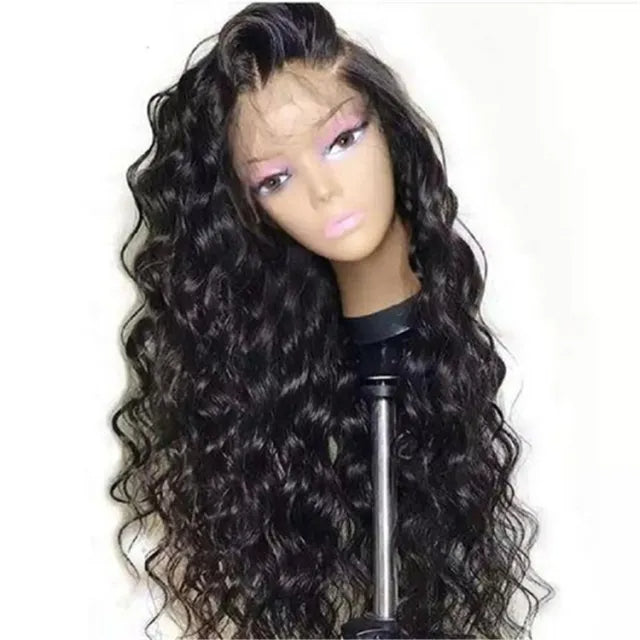 Natural Wave Wavy 360 Lace Front Wig 150% Density No Shedding No Tangle Natural Headline No Chemical Processing With Baby Hair