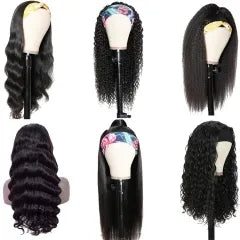 Short Headband Wig Human Hair Straight Lace Front Wigs With Baby Hair For African American