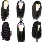 Short Headband Wig Human Hair Straight Lace Front Wigs With Baby Hair For African American