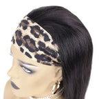 Short Headband Wig Human Hair Straight Lace Front Wigs With Baby Hair For African American