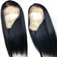 Straight Fake Scalp Lace Front Wig Body Wave Fake Scalp Human Hair Wigs