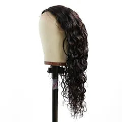Water Wave Human Hair Transparent Lace Frontal Wigs 30 Inch Long T Part Remy Wet And Wavy Lace Front Human Hair Wigs