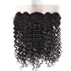 13x6 Deep Wave Curly Lace Frontal No Shedding No Tangle Suitable Dying Colors Pre Plucked Hairline Swiss Lace