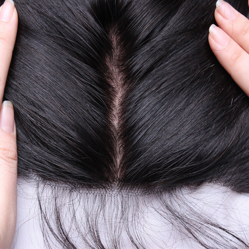 Body Wave Silk Base Closure + 13x4 Lace Frontal Remy Human Hair Pre Plucked Hairline Bleached Knots With Baby Hair