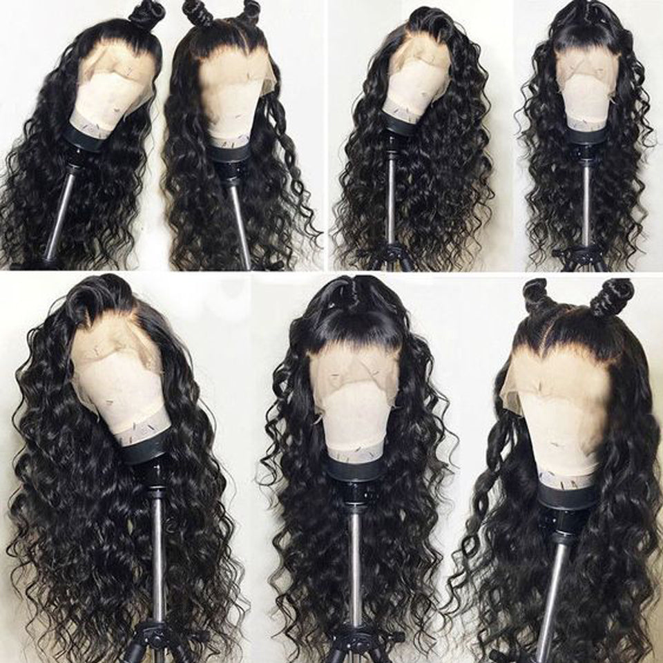 Natural Wave Wavy 360 Lace Front Wig 150% Density No Shedding No Tangle Natural Headline No Chemical Processing With Baby Hair