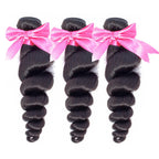 3 Bundles Loose Wave Factory Price No Damage Healthy 100% Best Quality Virgin Loose Wave Hair Weft