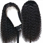 Kinky Curly Lace Front Wig No Shedding No Tangle Remy Hair No Chemical Processing Pre Plucked Hairline