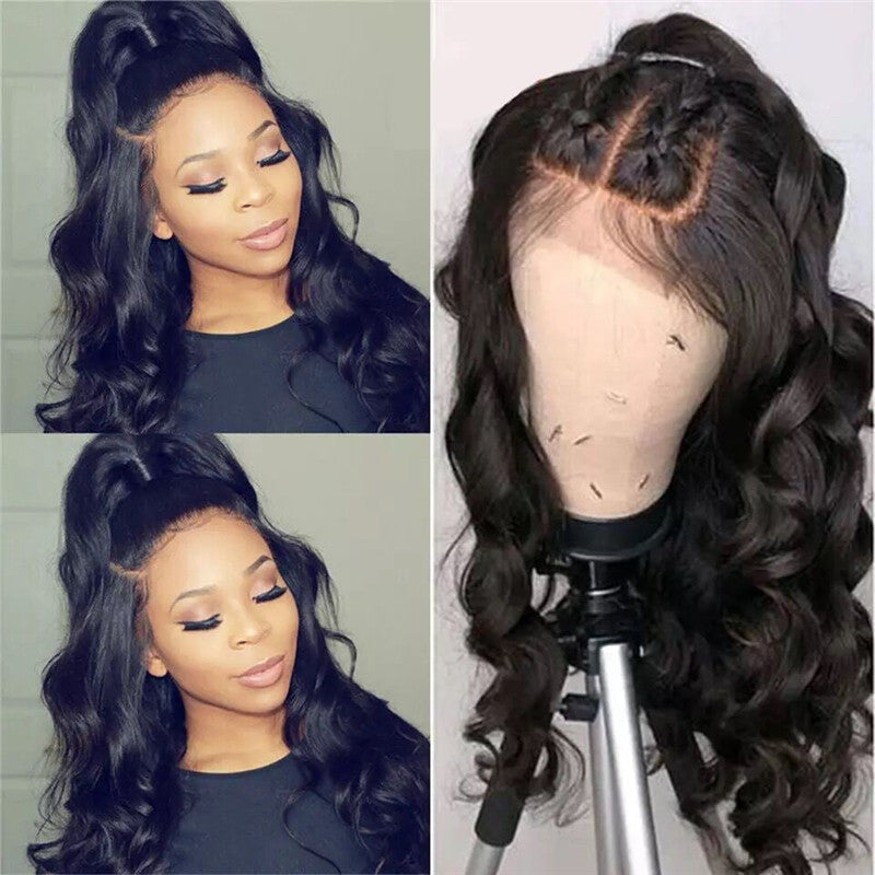 Full Lace Wig Loose Wave Average Size Remy Hair Natural Color 130%,180% Density