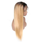 Color Full Lace Wig Straight 1B/27# Ombre Color Top Quality For Women Long Straight Virgin Hair