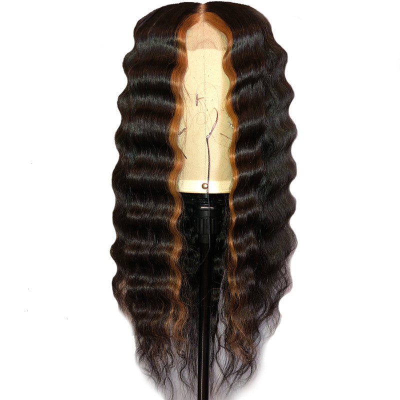 1b/30 Ombre Wig Deep Curly Wave Human Hair Lace Frontal Wigs