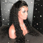Transparent Lace Wig Glueless Water Wave Lace Front Wigs 150, 180, 300 Density 13x4 Inch Human Hair Wig