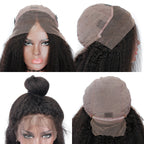 Kinky Straight Lace Front Wig Remy Hair Average Size Pre Plucked Hairline No Shedding No Tangle