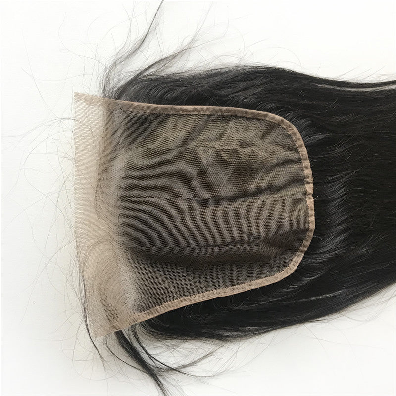 6x6 Straight Big Lace Closure Pre Plucked With Baby Hair Natural Hairline Brazilian Remy Hair Big Lace Size Swiss