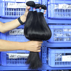 3 Bundles Straight Hair Factory In China Cheap Natural 100% Best Quality Virgin Straight Hair Weft