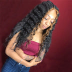 1b/30 Ombre Wig Deep Curly Wave Human Hair Lace Frontal Wigs