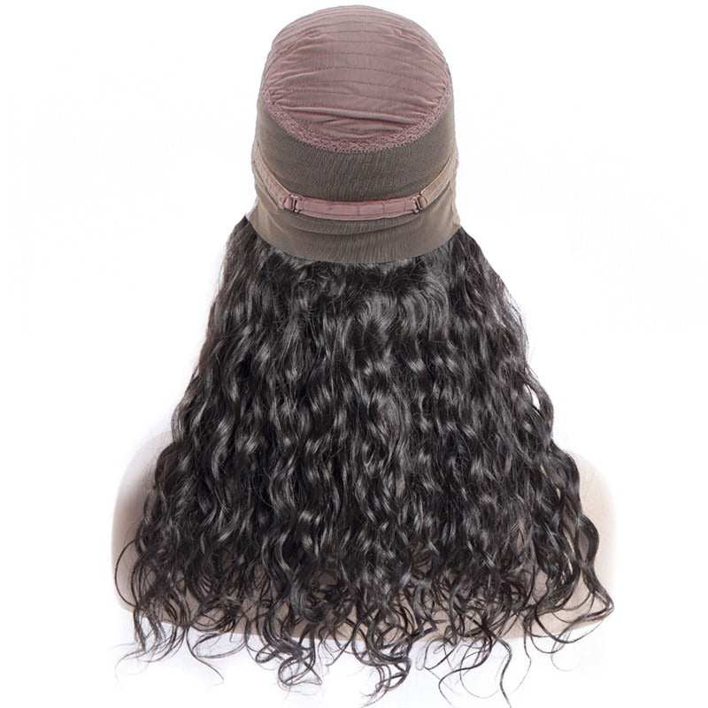 Water Wave 360 Lace Front Wig 150% Density With Baby Hair Pre Plucked Hairline No Chemical Processing Natural Headline