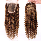 MerryHair 4#27 Highlight Wholesale Cheap Transparent Lace Front Wig Human Hair Lace Wigs