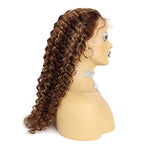 MerryHair 4#27 Highlight Wholesale Cheap Transparent Lace Front Wig Human Hair Lace Wigs
