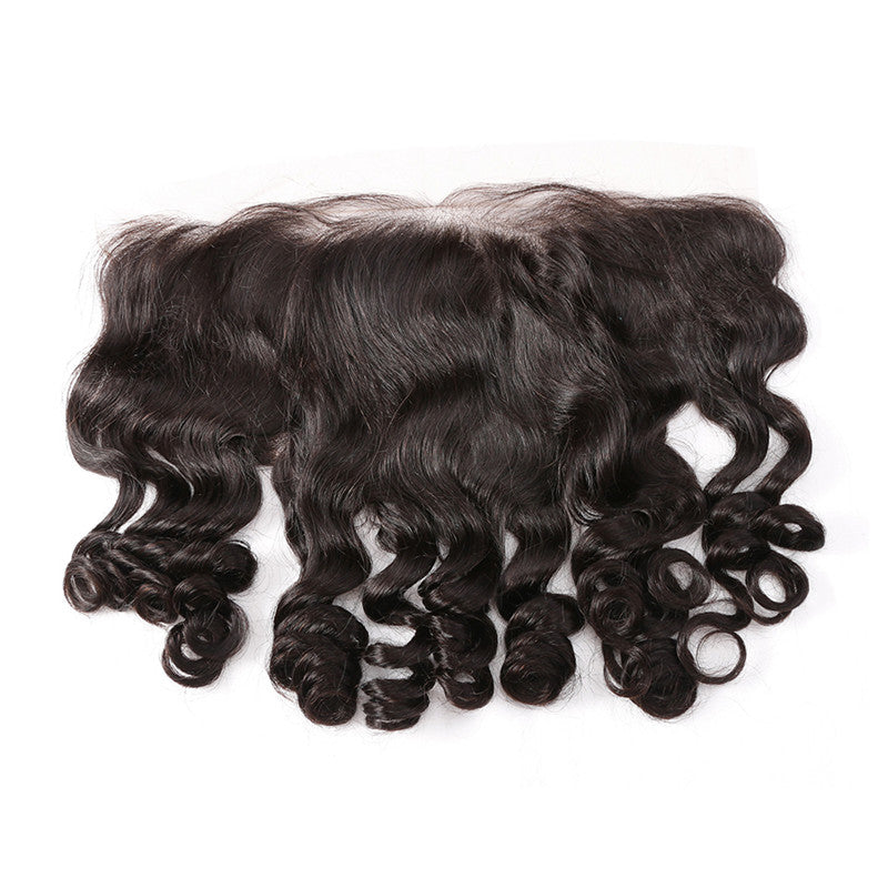 13x6 Loose Wave Lace Frontal Suitable Dying Colors Virgin Hair No Shedding No Tangle Swiss Lace