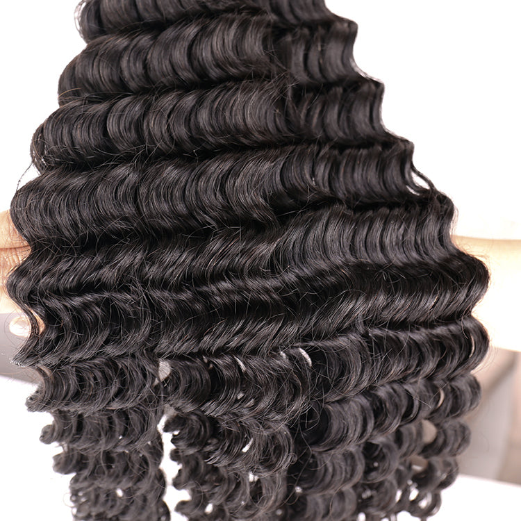 2 Bundles Deep Wave Best Fast Delivery Virgin Remy Hair Weave
