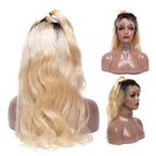 1B 613 Body Wave Lace Wigs Natural Black And Blonde Ombre Lace Front Wig