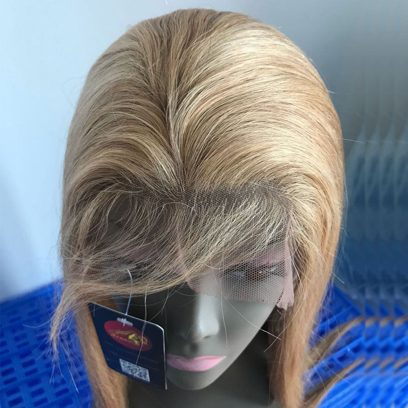 Merry Hair Color 27# Full Lace Wig Straight Hair With Baby Hair