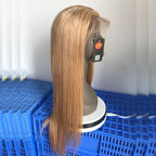 Merry Hair Color 27# Full Lace Wig Straight Hair With Baby Hair