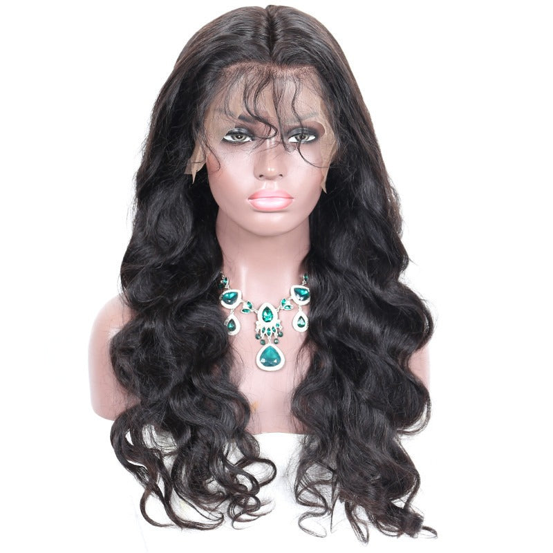 Body Wave Transparent Lace Front Wig Average Size Suitable Dying Colors Natural Headline No Shedding No Tangle
