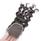 4x4 Lace Closure Natural Wave Wavy Cheap Price Bleached Knots Tangle Free Best Selling Virgin