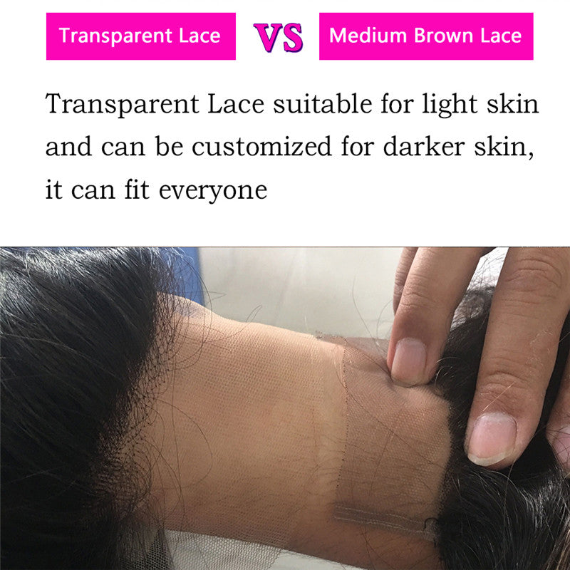 Cheap New Style 13x4 Inches Deep Wave Natural Curly Transparent Full Lace Human Hair Wigs