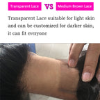 Merry Hair Natural Deep Wave Transparent Lace Wig Curly Hair Vendors