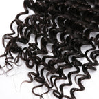 5x5 Deep Wave/Curly Lace Closure Medium Brown Lace Human Hair Baby Hair No Shedding No Tangle