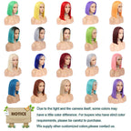 Bob Wig Colorful With Two Colors Lace Front Wig Color Bobs Straight