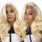 Body Wave Color 613# Lace Front Wig Natural Headline Remy Hair No Chemical Processing