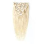 613 Color Straight 120g Human Hair 10PCS Clip In Hair Extentions For Women 10~30 Inch