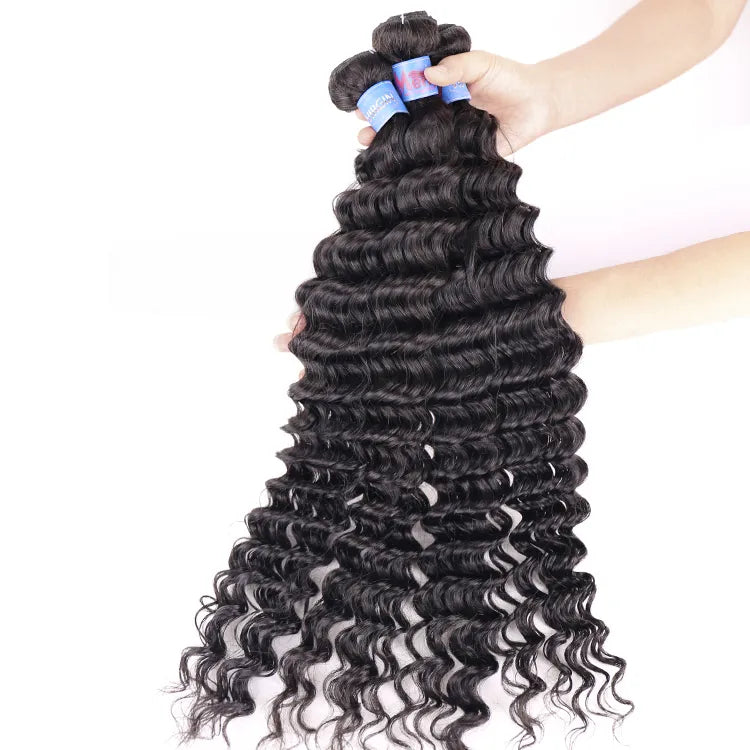 3 Bundles Deep Wave Hair Merry Hair Best Selling Healthy 100% Best Quality Curly Hair Weft