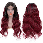 Color Lace Front Wig body Wave Root T 1B_99J Unprocessed Human Hair  Ombre Color Wigs Wholesale For Black Women