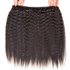 1 Bundle Kinky Straight Hair High Quality Human Natural Color Beauty