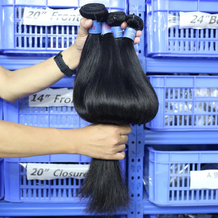 4 Bundles Straight Hair Superior Quality Top Grade Wholesale 100% Human Hair