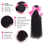 1 Bundle Kinky Curly Virgin Hair Bundle Deals,100% Human Hair Extension